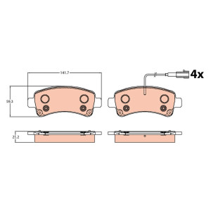 BREMSBELÄGE BOXER DUCATO...