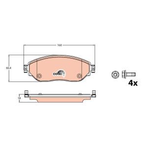 BREMSBELÄGE FIAT TALENTO...