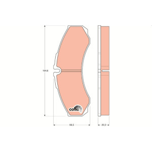 BREMSBELÄGE IVECO DAILY...