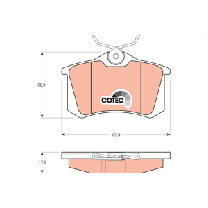 BREMSBELÄGE CITROEN...