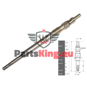 GLÜHKERZE FIAT DOBLO 2004-...